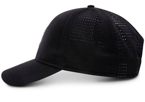 'MONOGRAM' CAP - BLACK/BLACK